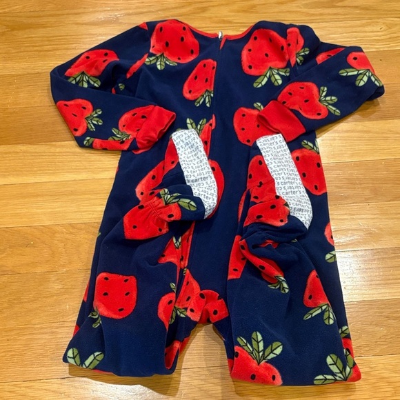 Carter's Other - Carter's Navy and Red Strawberry Footie